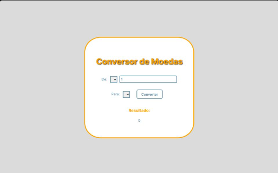 Imagem do projeto conversor de moedas